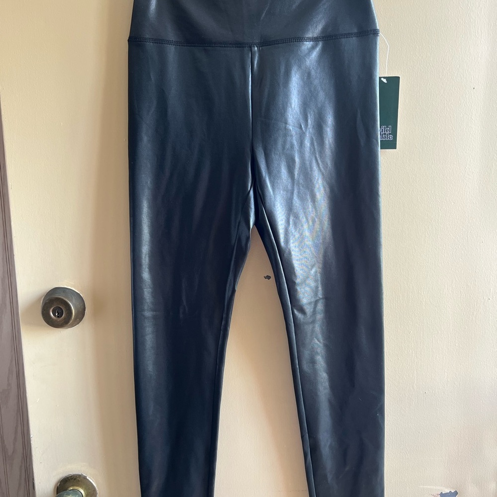 Wild Fable Shiny Faux Leather Leggings NWT - Picture 2 of 6